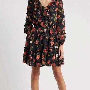 Floral Ruffle Dress CeCe